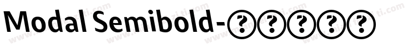 Modal Semibold字体转换